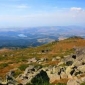 Скали и поглед от поляна преди връх Селимица, Витоша